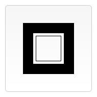 Concentric rectangles on a canvas
