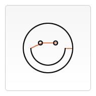 Canvas with a smiley face drawn on it, demonstrating moveTo