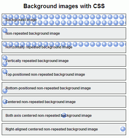 CSS background examples